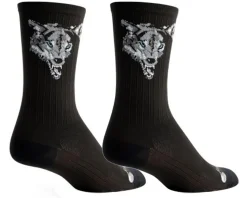 Sockguy Clothing Accessories|Shoes, Socks, & Footwear|6" SGX Socks (Wolf) (L/XL)