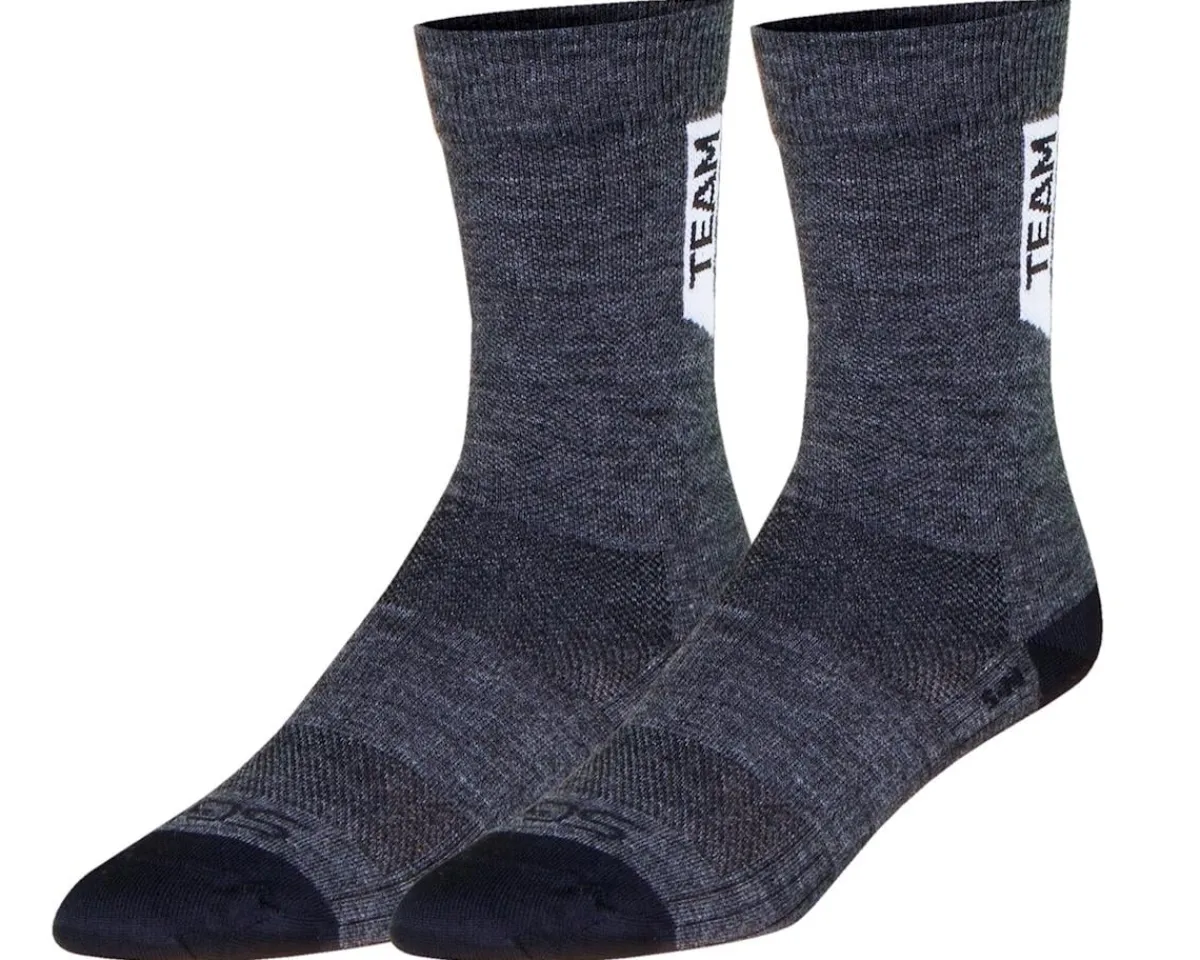 Sockguy Clothing Accessories|Shoes, Socks, & Footwear|6" SGX Wool Socks (Charcoal) (S/M)