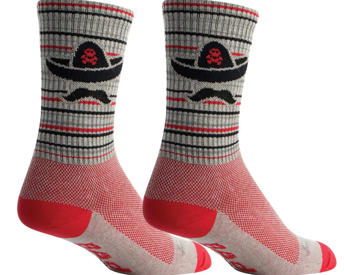 Sockguy Clothing Sale|Clothing Accessories|6" Socks (Bad Hombre) (L/XL)