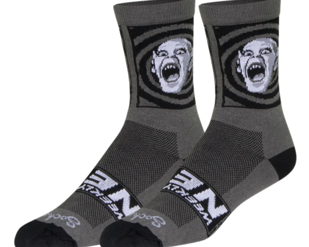Sockguy Clothing Accessories|Shoes, Socks, & Footwear|6" Socks (Bat Boy Escapes) (L/XL)