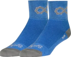 Sockguy Clothing Accessories|Holiday Shopping|3" Socks (Blue) (S/M)