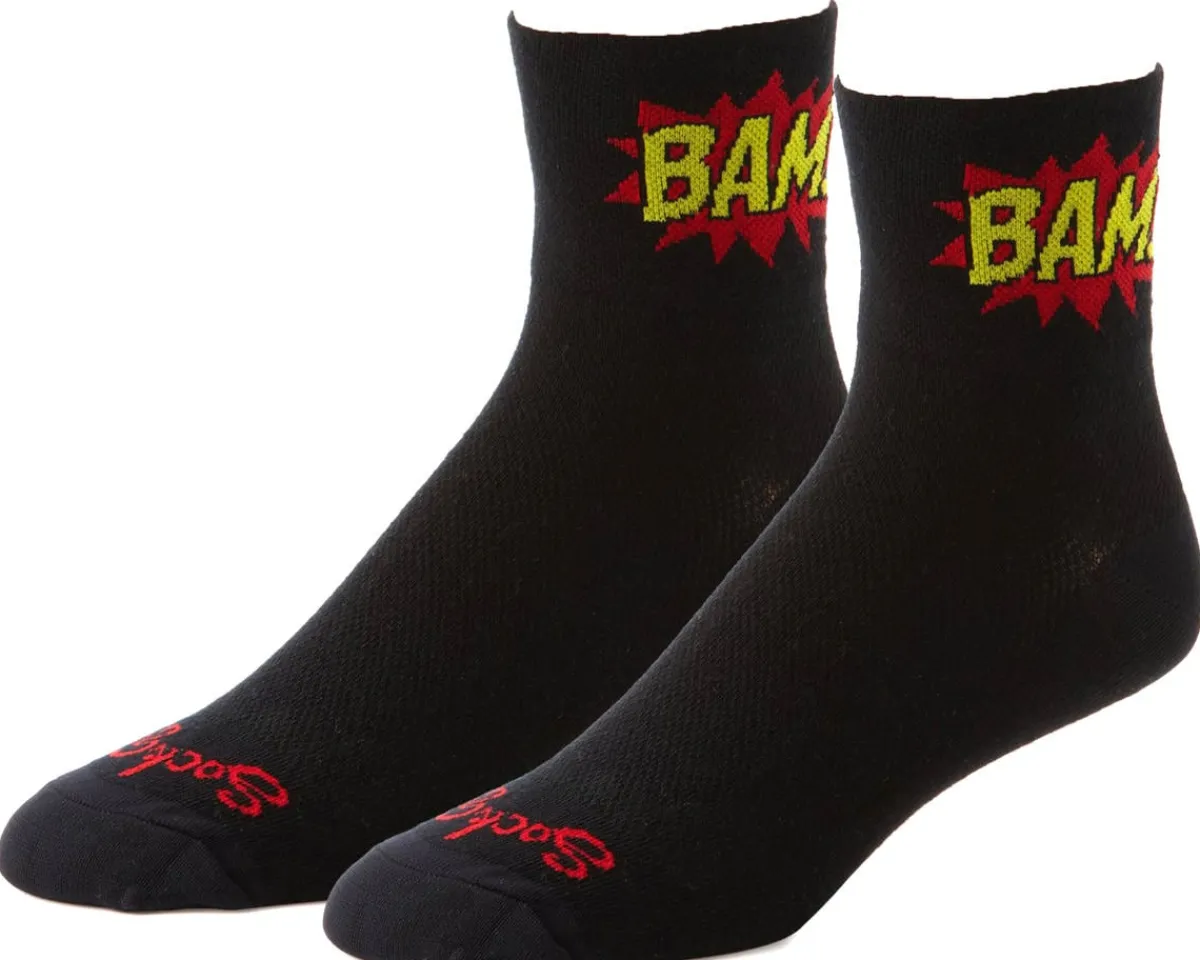 Sockguy Clothing Accessories|Shoes, Socks, & Footwear|3" Socks (Boom Pow) (S/M)
