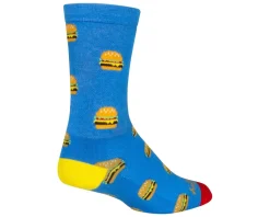 Sockguy Clothing Accessories|Shoes, Socks, & Footwear|6" Socks (Burgers) (L/XL)