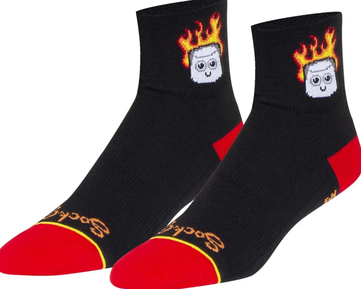 Sockguy Clothing Accessories|Shoes, Socks, & Footwear|3" Socks (Burnt Out) (S/M)