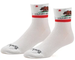 Sockguy Clothing Accessories|Shoes, Socks, & Footwear|3" Socks (California Flag) (L/XL)