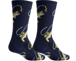 Sockguy Clothing Accessories|Shoes, Socks, & Footwear|6" Socks (Fish-On) (L/XL)