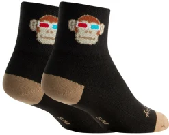 Sockguy Clothing Accessories|Shoes, Socks, & Footwear|3" Socks (Monkey See 3D) (L/XL)