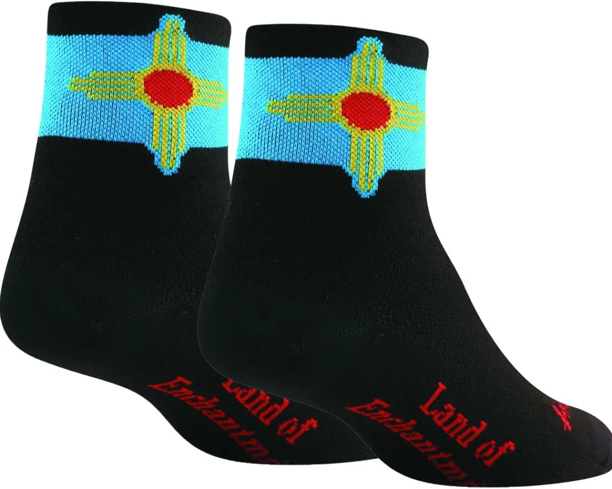 Sockguy Clothing Accessories|Holiday Shopping|3" Socks (New Mexico Flag) (S/M)