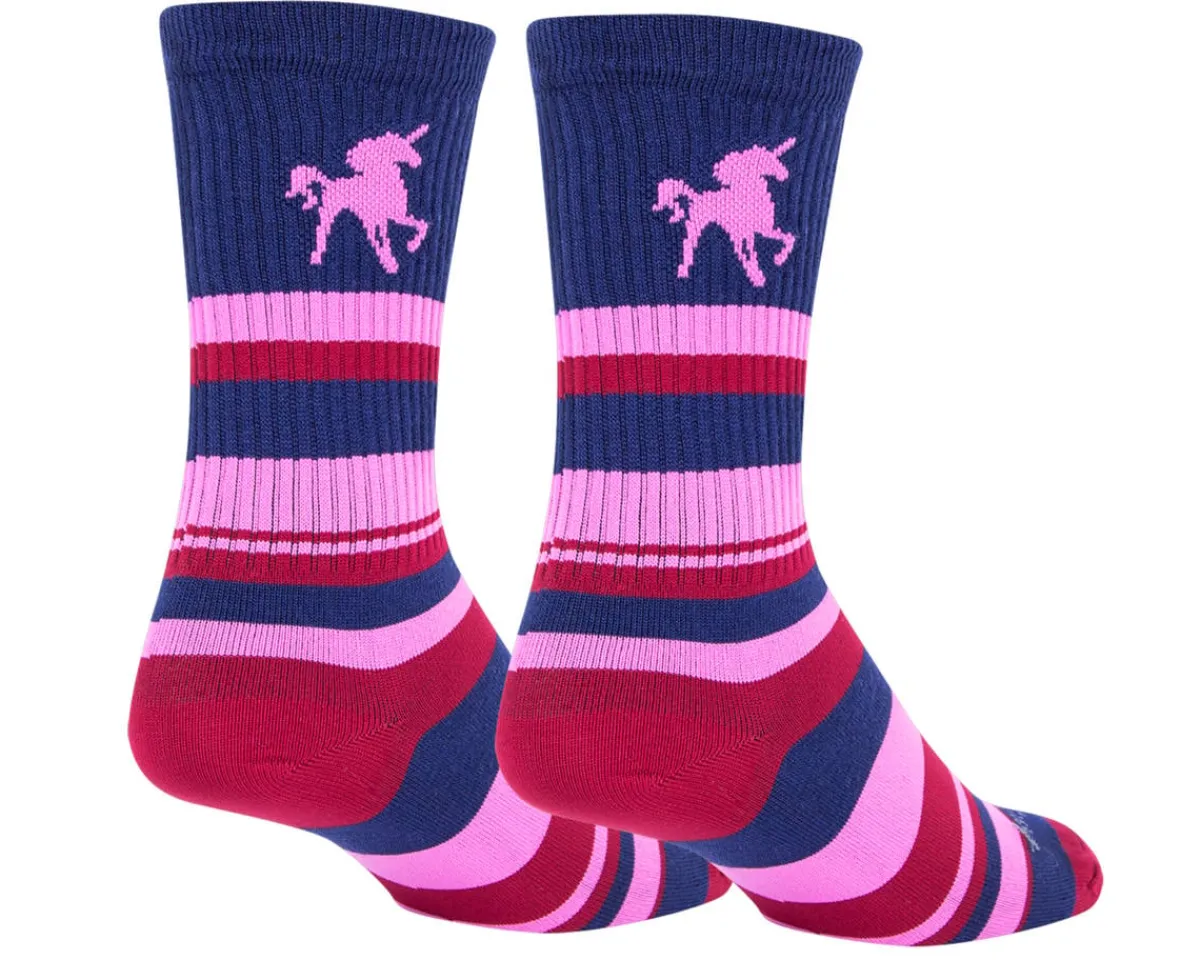 Sockguy Clothing Accessories|Shoes, Socks, & Footwear|6" Socks (Pink Unicorn) (S/M)