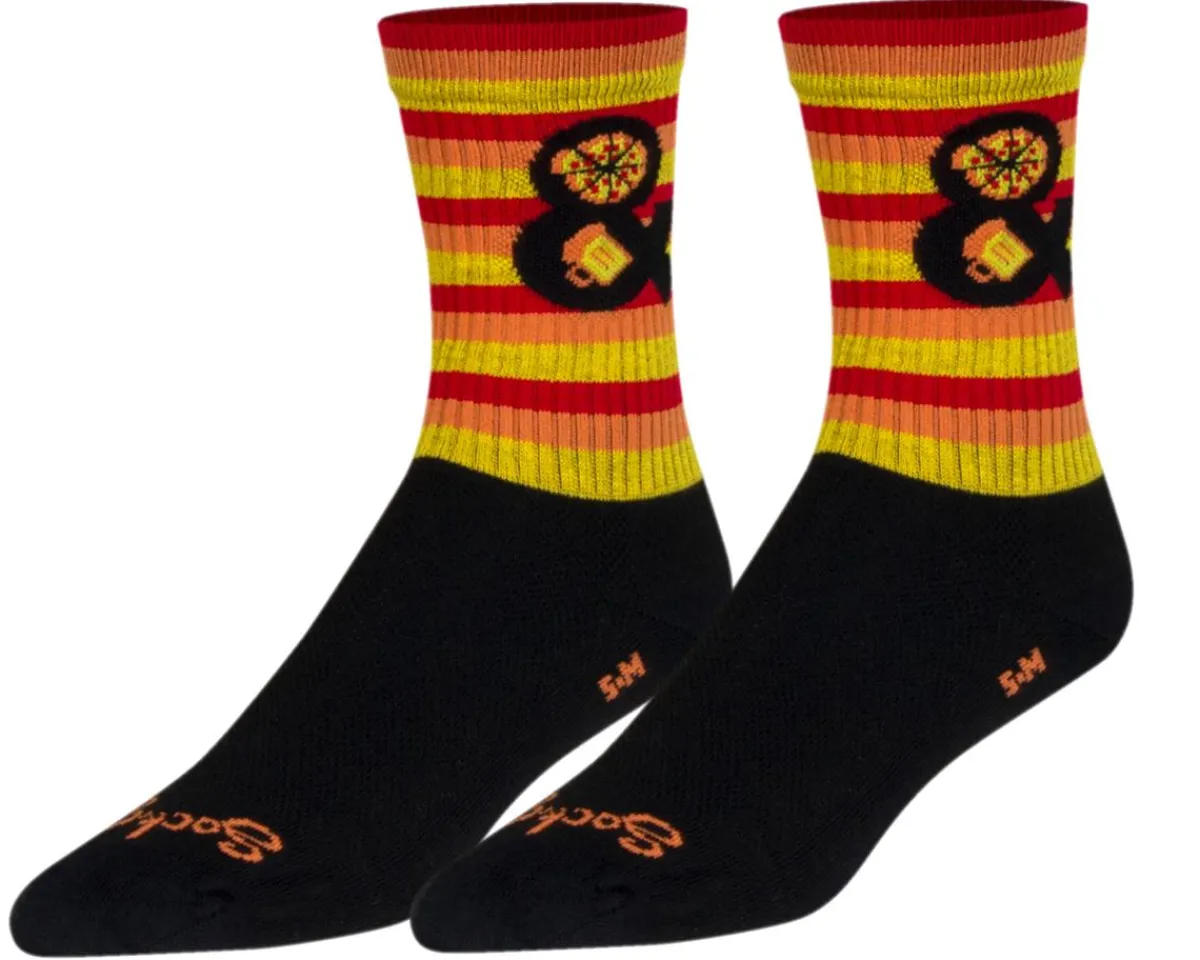 Sockguy Clothing Sale|Clothing Accessories|6" Socks (Pizza & Beer) (S/M)