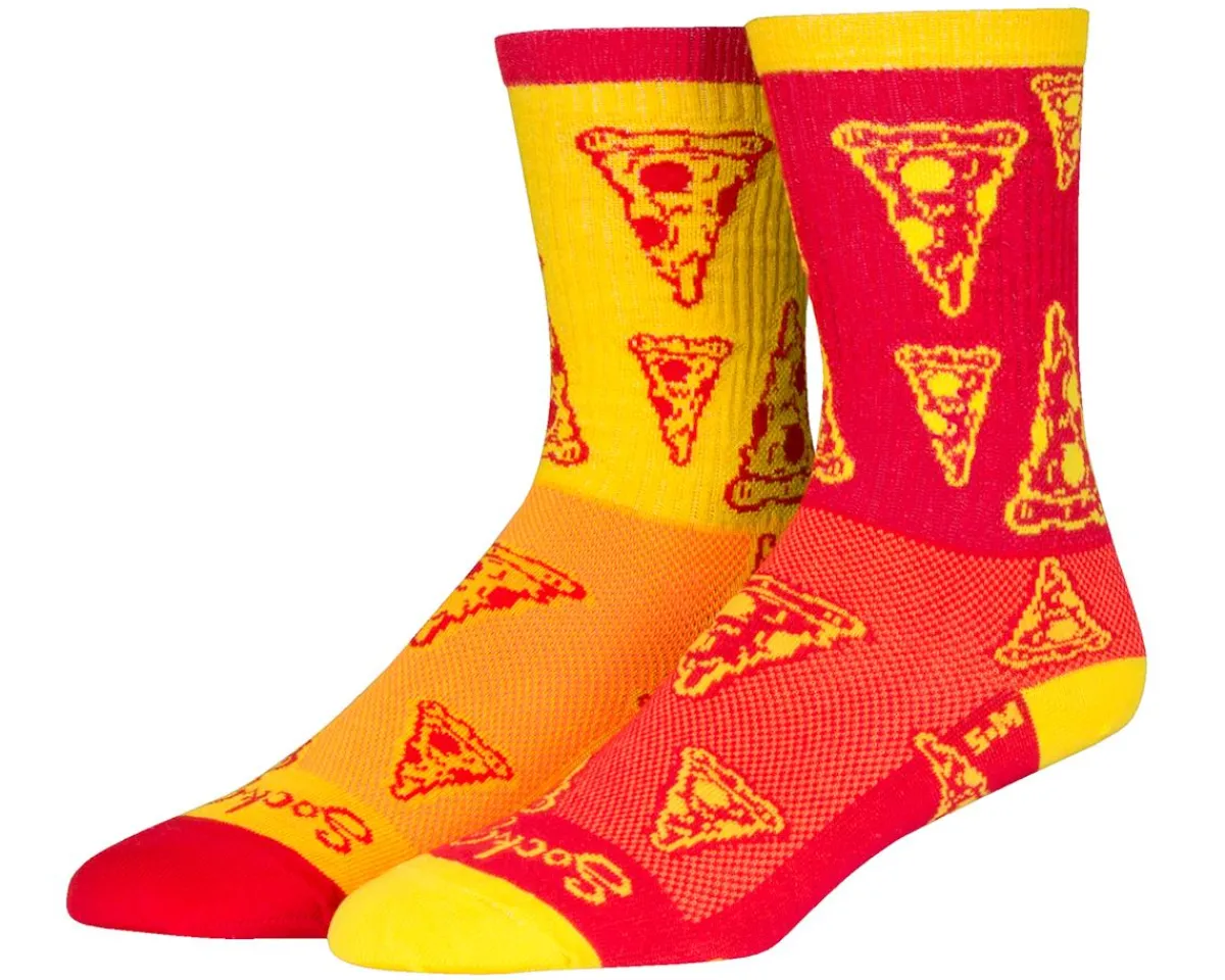 Sockguy Clothing Accessories|Shoes, Socks, & Footwear|6" Socks (Pizza) (L/XL)