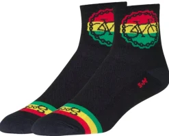 Sockguy Clothing Sale|3" Socks (Rasta Ride) (L/XL)