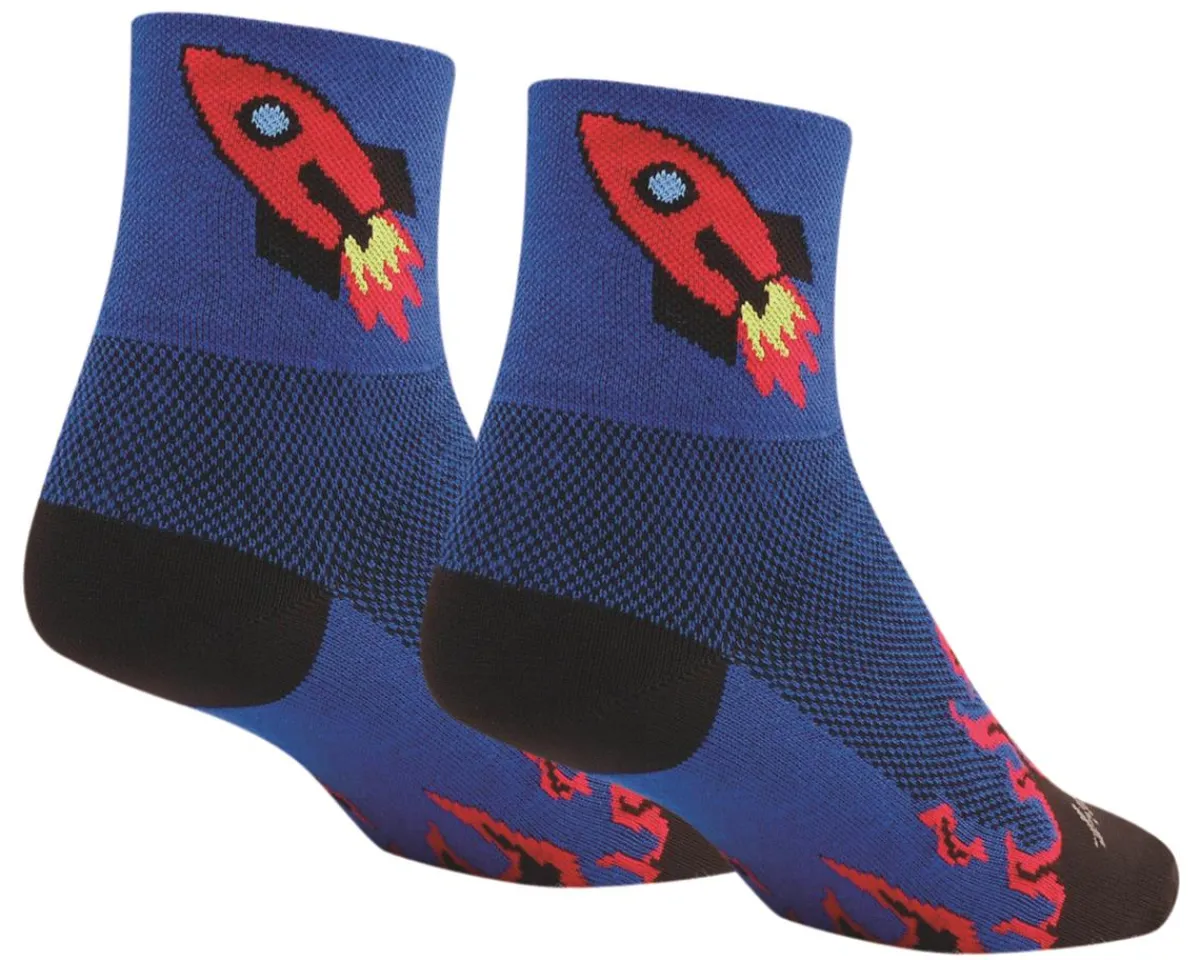 Sockguy Clothing Accessories|Shoes, Socks, & Footwear|3" Socks (Rocket Man) (L/XL)