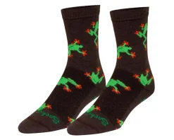Sockguy Clothing Accessories|Holiday Shopping|6" Socks (Tree Frogs) (L/XL)