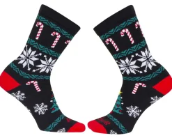 Sockguy Clothing Sale|Clothing Accessories|6" Socks (Ugly Sweater Black) (L/XL)