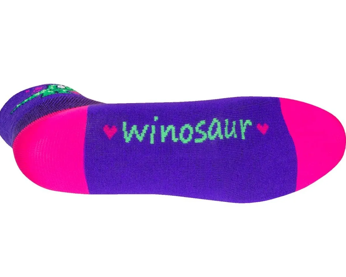 Sockguy Clothing Accessories|Women'S|Women's 2" Socks (Wineosaur) (S/M)