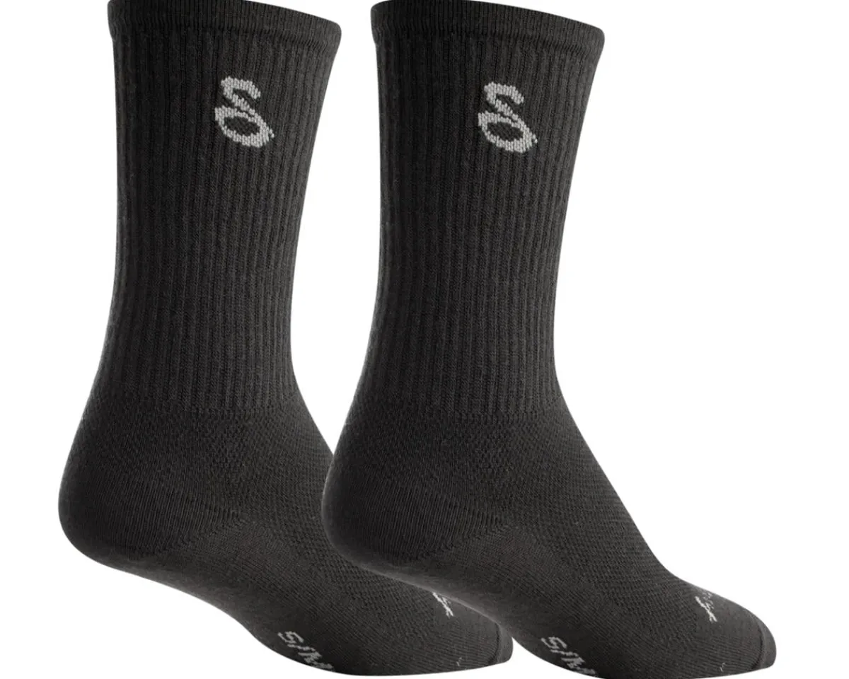 Sockguy Clothing Accessories|Holiday Shopping|6" Wool Socks (Black) (L/XL)