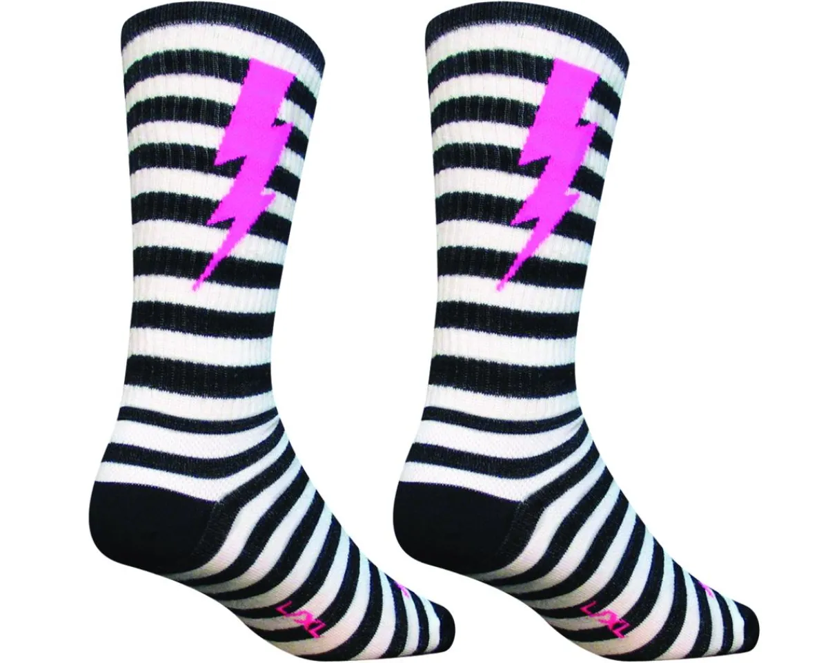 Sockguy Clothing Accessories|Shoes, Socks, & Footwear|8" Wool Socks (Lightning) (L/XL)