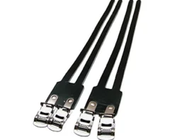 Soma Pedals & Cleats|Classic Leather Toe Straps (Black)