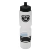 Soma Water Bottles|Further Extra Large Cycling Water Bottle (Clear/Black) (Pull-Open) (36oz)