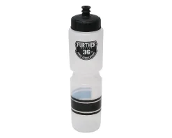 Soma Water Bottles|Further Extra Large Cycling Water Bottle (Clear/Black) (Pull-Open) (36oz)