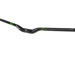 Spank Handlebars|SPIKE 800 Vibrocore Mountain Bike Handlebar (Black/Green) (31.8mm) (30mm Rise) (800mm) (4/8° Sweep)