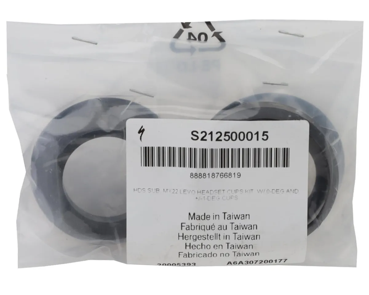 Specialized Headsets & Spacers|Replacement Parts|Adjustable Headset Cup Kit (w/ 0° and +/- 1° cups) (Levo 2/Levo 3) (2022 Stumpjumper Evo)