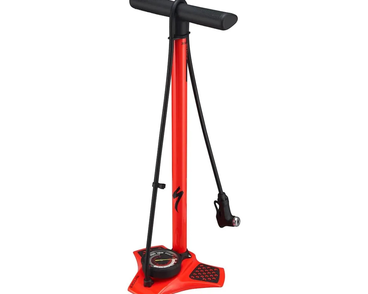 Specialized Pumps & Co2|Pumps & Co2|Air Tool Comp V2 Floor Pump (Rocket Red) (One Size)