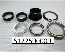 Specialized Headsets & Spacers|Allez/Crux Tapered Headset (Black) (1-1/8" to 1.5") (Campy Style) (Steel Bearings) (w/ Alloy Spacer Set)
