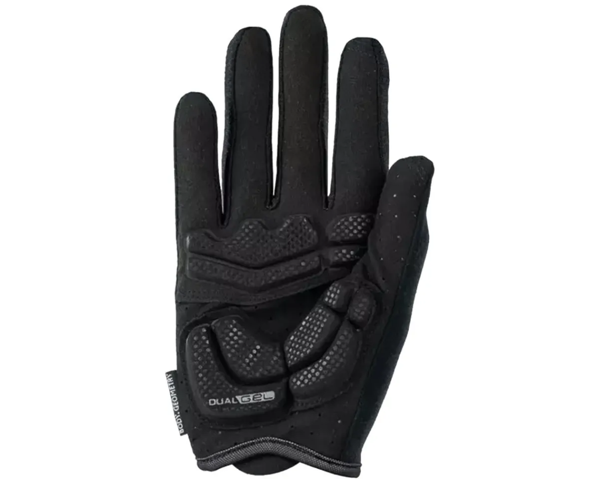 Specialized Clothing Accessories|Body Geometry Dual-Gel Long Finger Gloves (Black) (M)