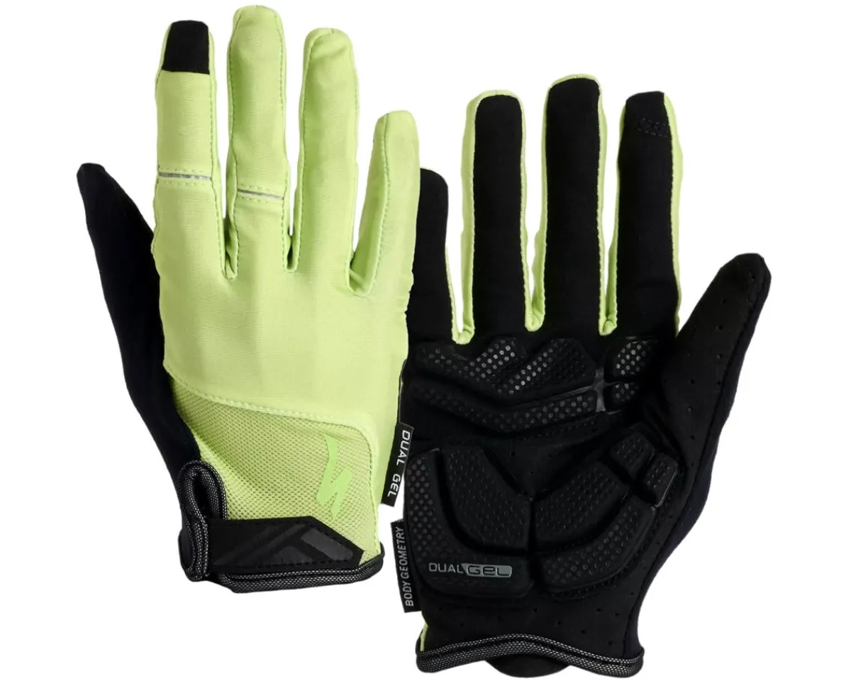 Specialized Clothing Accessories|Body Geometry Dual-Gel Long Finger Gloves (Limestone) (S)