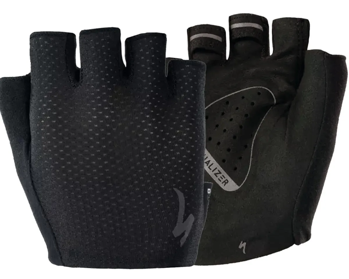 Specialized Clothing Accessories|Summer Essentials|Body Geometry Grail Fingerless Gloves (Black) (M)