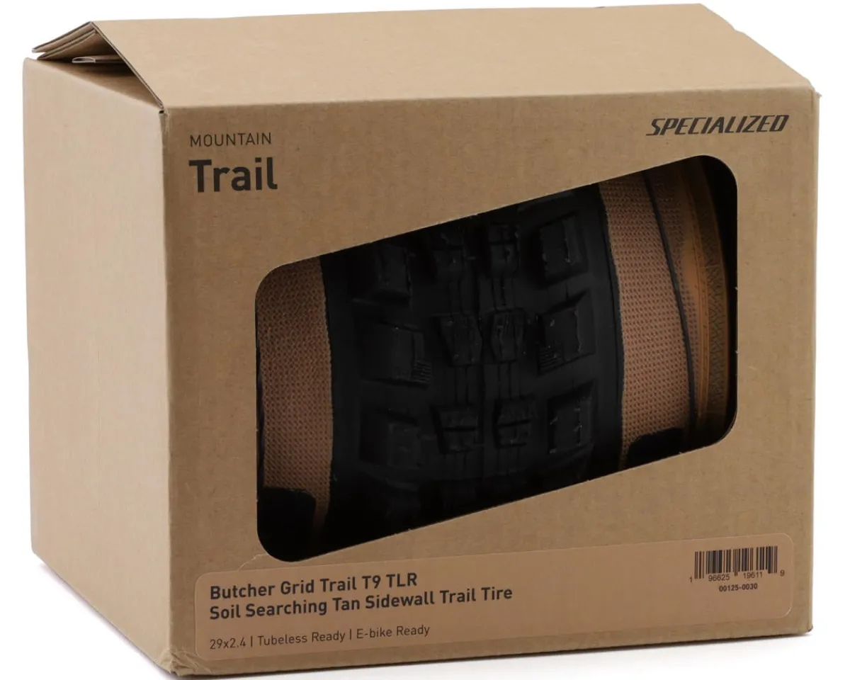 Specialized Tires|Butcher Grid Trail T9 TLR Soil Searching Trail MTB Tire (Tan Wall) (29") (2.4") (T9/Grid Trail)