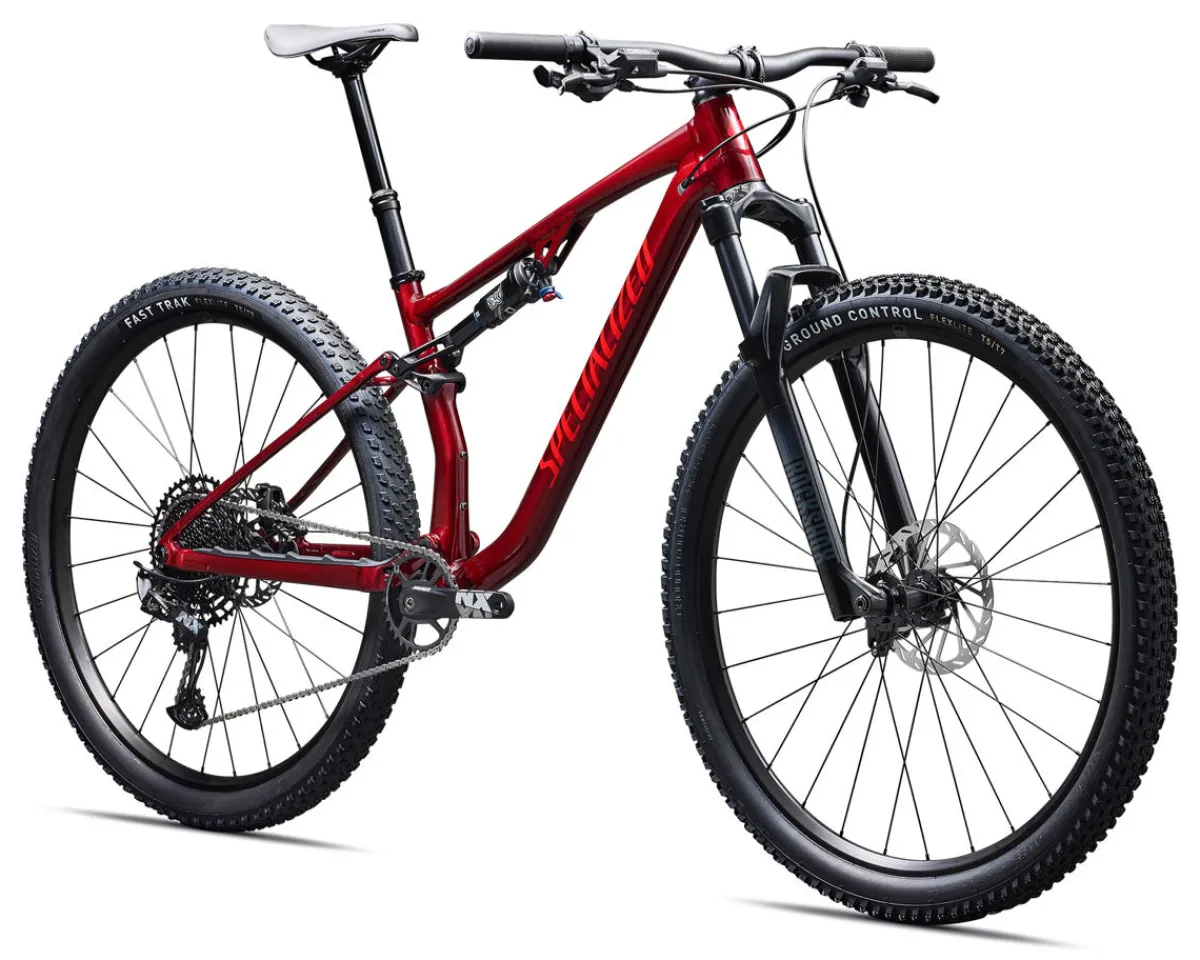 Specialized Mountain Bikes|Specialized Bikes|Chisel Full Suspension Mountain Bike (Gloss Red Sky/Vivid Red) (XL)