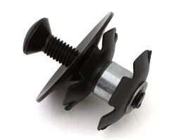 Specialized Headsets & Spacers|Replacement Parts|Concave Alloy Top Cap w/ Star Nut Assembly (Black) (For Alloy Steerers) (1-1/8")