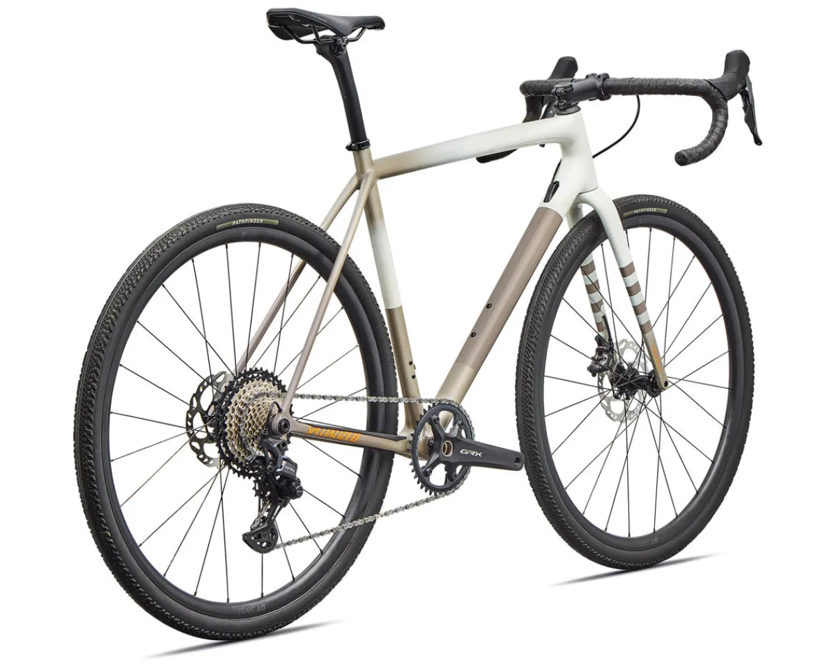 Specialized Gravel Bikes|Specialized Bikes|Crux Comp Gravel Bike (Dune White/Sandstone/Desert) (61cm) (Shimano GRX)
