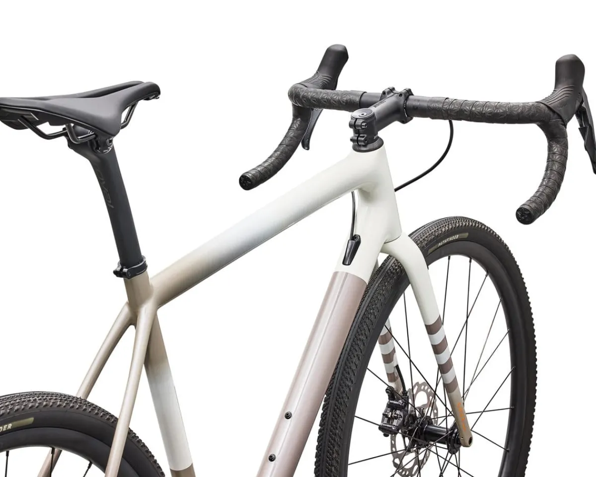 Specialized Gravel Bikes|Specialized Bikes|Crux Comp Gravel Bike (Dune White/Sandstone/Desert) (61cm) (Shimano GRX)