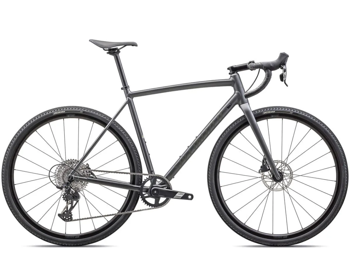 Specialized Gravel Bikes|Specialized Bikes|Crux DSW Comp Gravel Bike (Satin Smoke/Oak Green) (Alloy) (61cm)