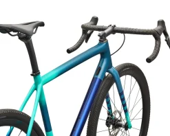 Specialized Gravel Bikes|Specialized Bikes|Crux Expert Gravel Bike (Grey Blue/White/Majesty Blue) (61cm) (SRAM Rival XPLR AXS)