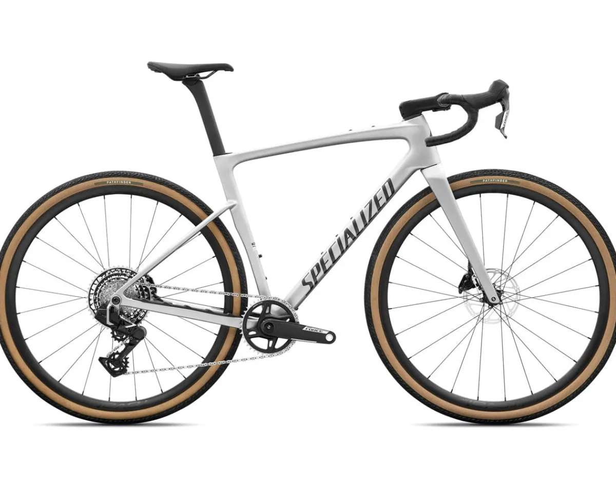 Specialized Gravel Bikes|Specialized Bikes|Crux 5 Expert Gravel Bike (Shadow Silver/Obsidian Metallic) (54cm)