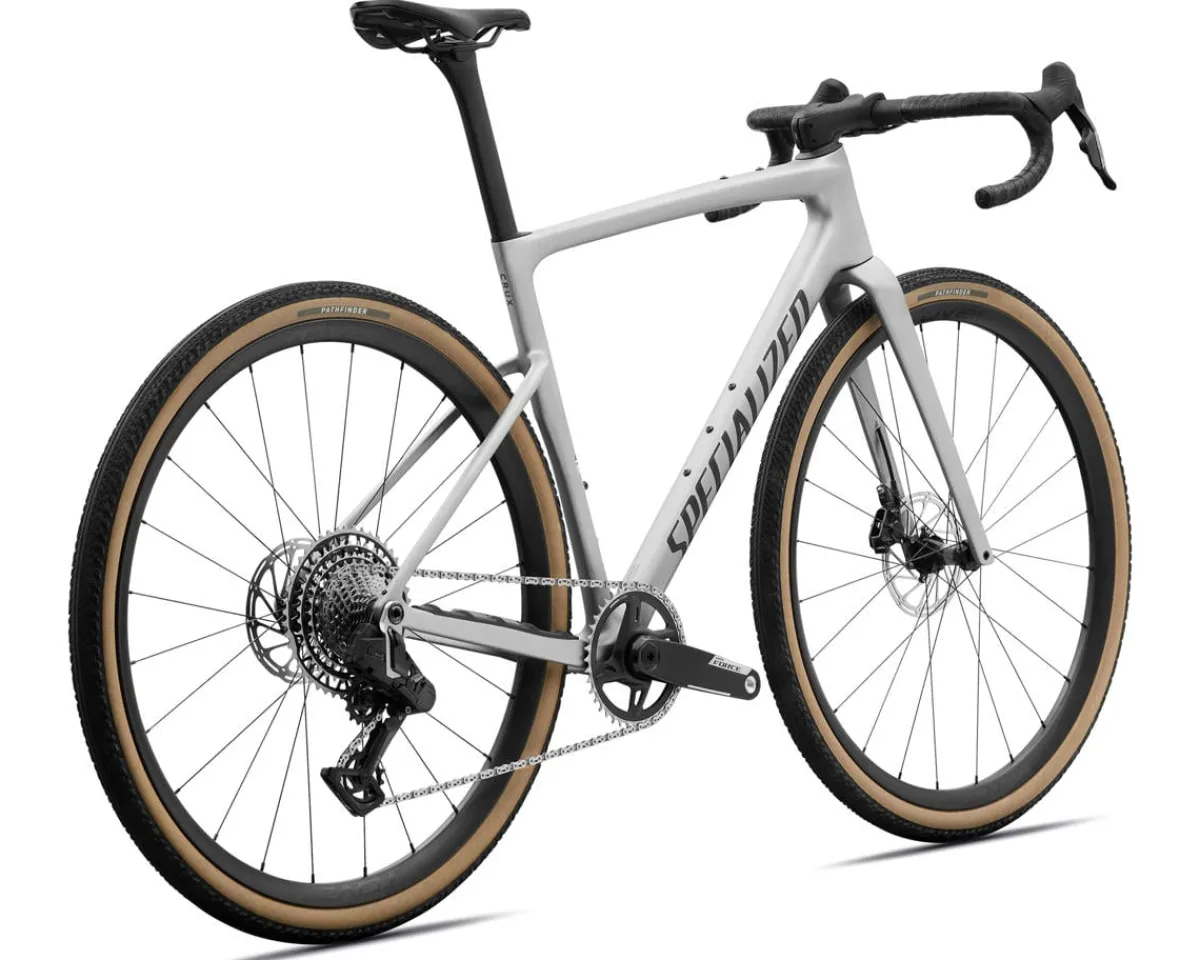 Specialized Gravel Bikes|Specialized Bikes|Crux 5 Expert Gravel Bike (Shadow Silver/Obsidian Metallic) (54cm)