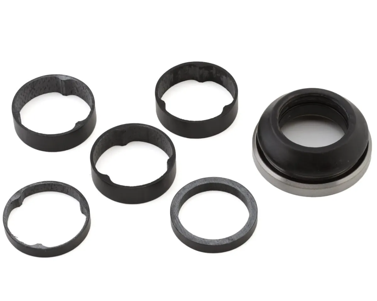 Specialized Headsets & Spacers|Replacement Parts|Crux Integrated Headset (Black) (1-1/8) (Steel Bearings) (Carbon Spacers)