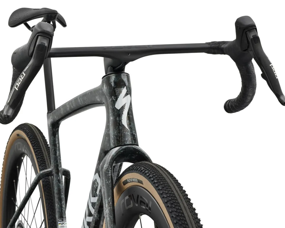 Specialized Gravel Bikes|Specialized Bikes|Crux 5 S-Works Gravel Bike (Fjord Gold Impasto/Gloss Silver) (49cm)