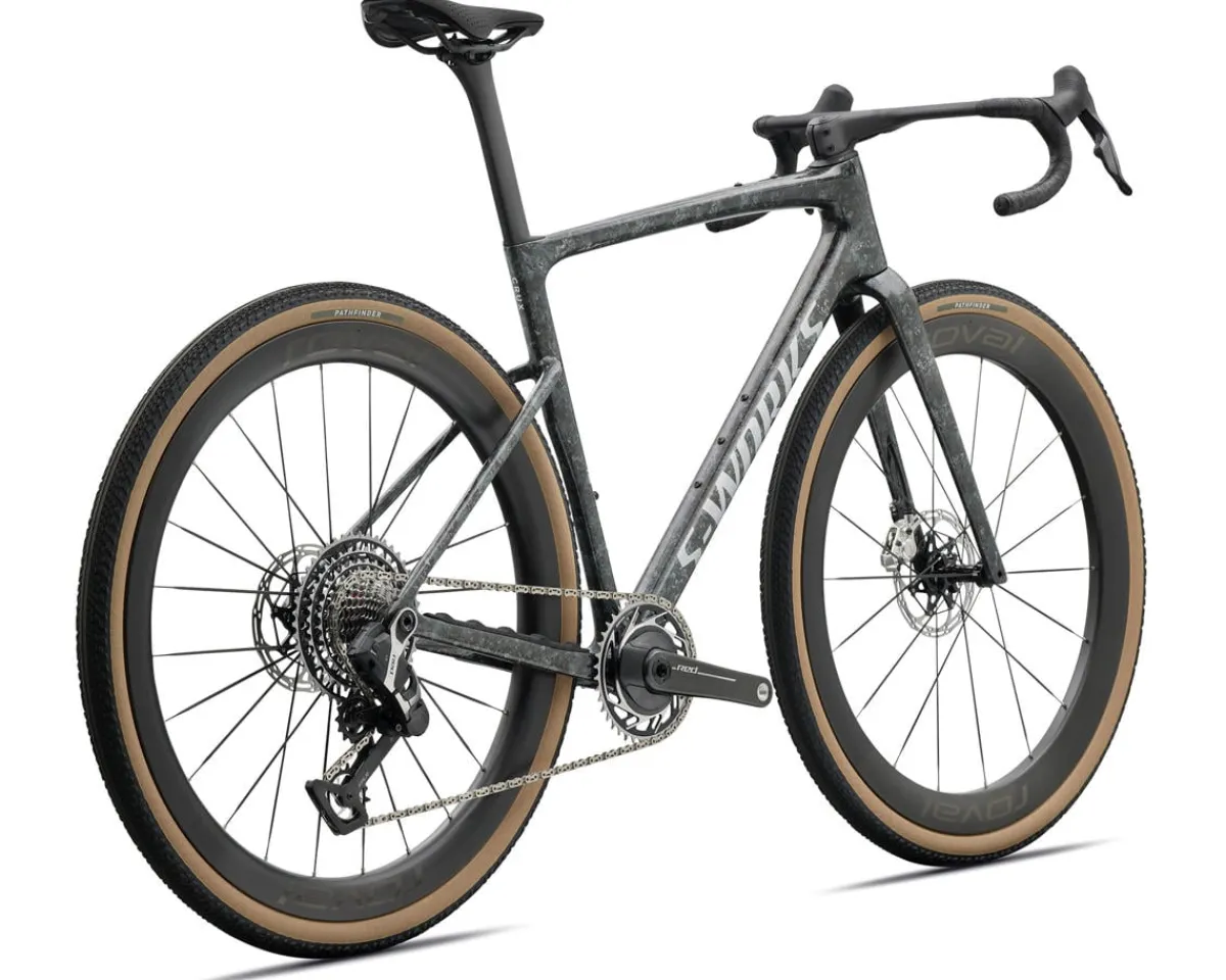 Specialized Gravel Bikes|Specialized Bikes|Crux 5 S-Works Gravel Bike (Fjord Gold Impasto/Gloss Silver) (49cm)