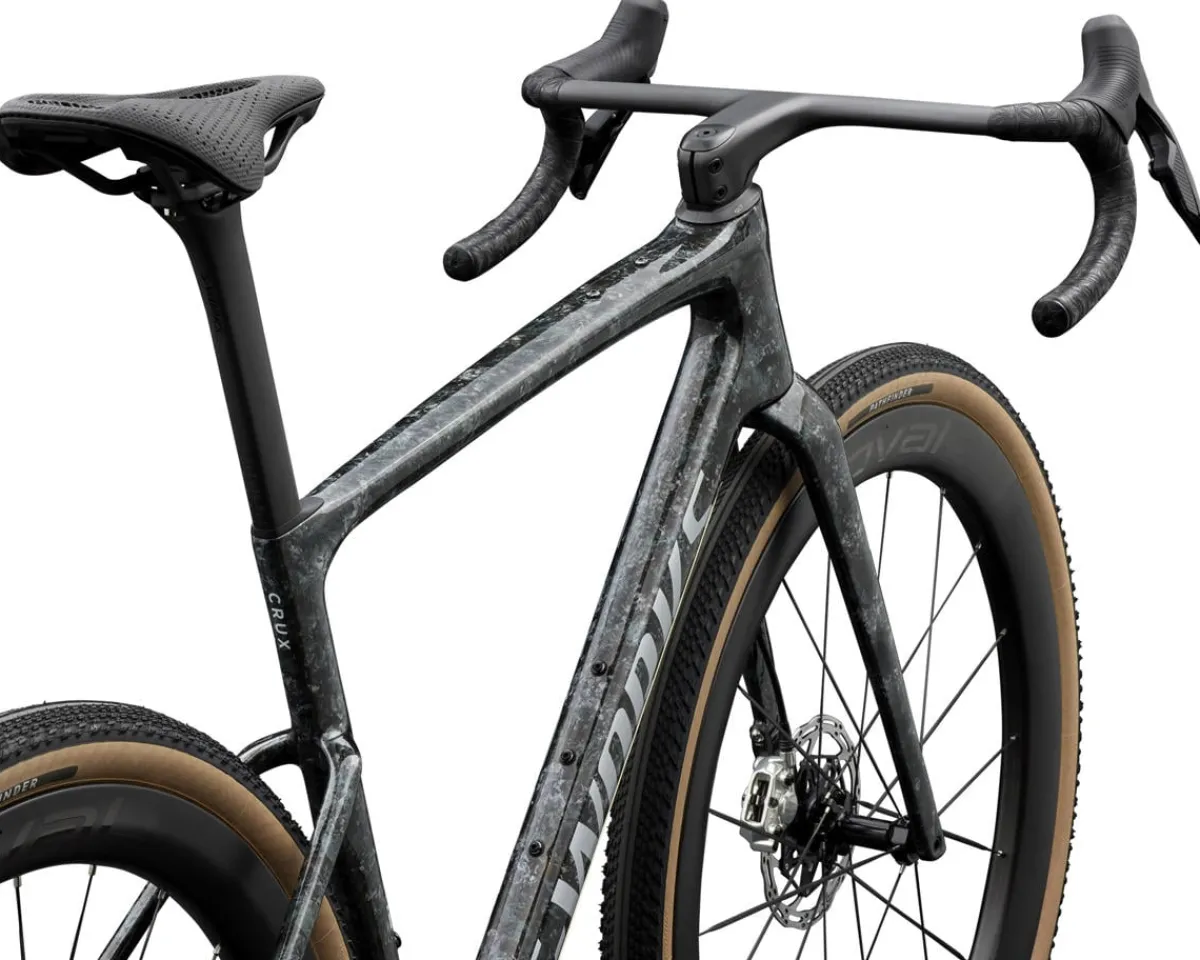 Specialized Gravel Bikes|Specialized Bikes|Crux 5 S-Works Gravel Bike (Fjord Gold Impasto/Gloss Silver) (49cm)