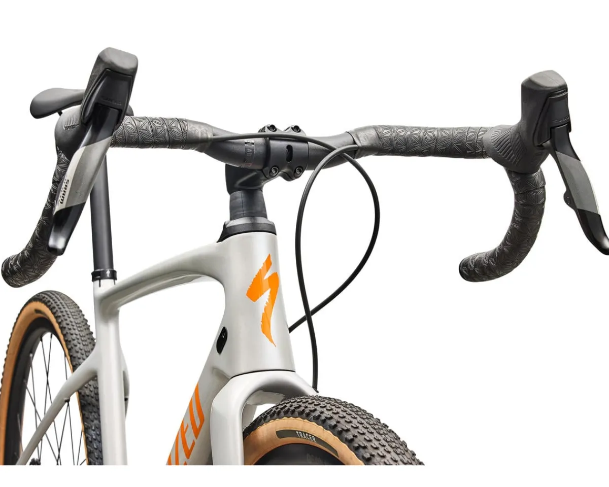Specialized Gravel Bikes|Specialized Bikes|Diverge 4 Comp Carbon (Dolomite Metallic/Orange Zest) (54cm) (SRAM AXS)