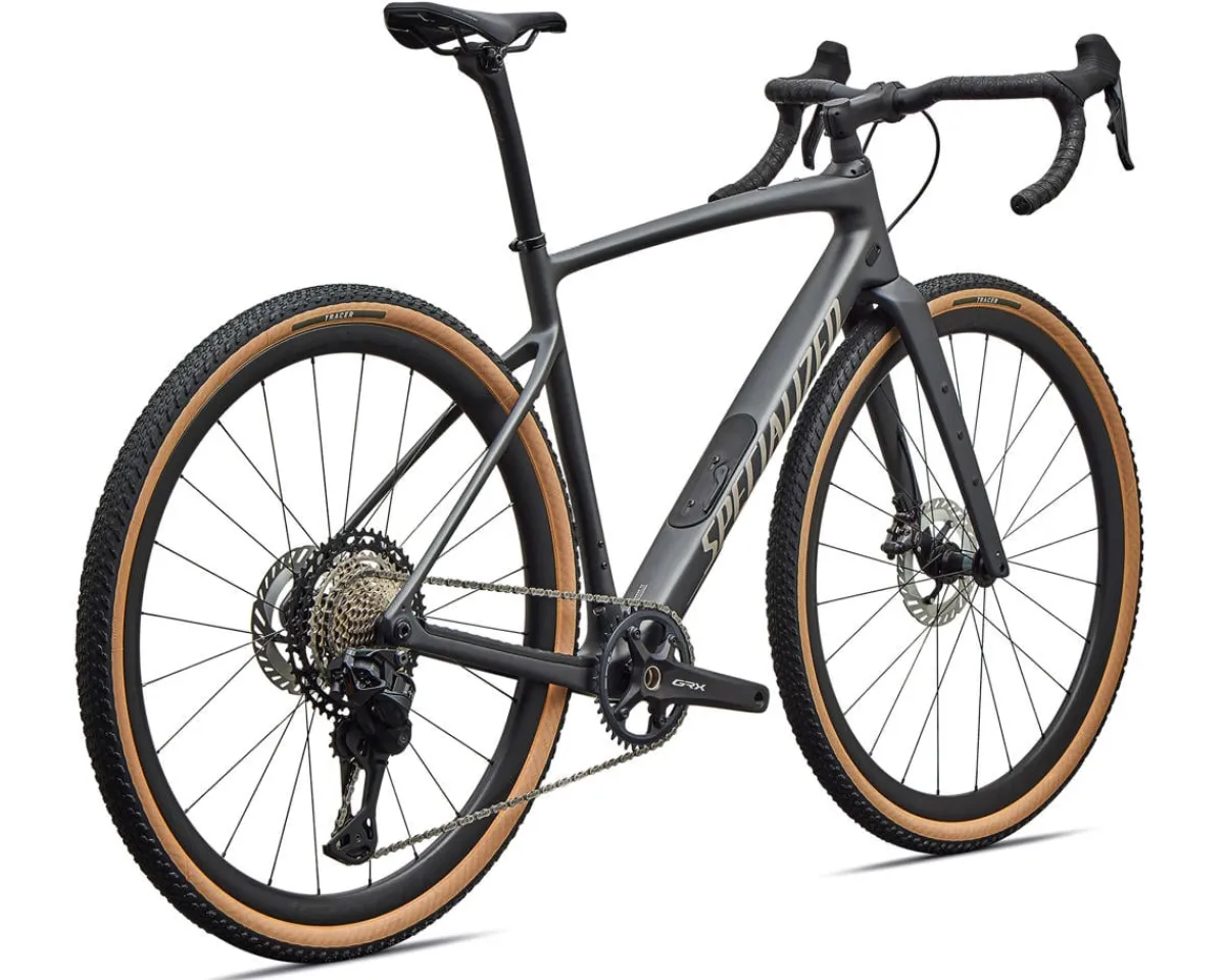 Specialized Gravel Bikes|Specialized Bikes|Diverge Expert Gravel Bike (Smoke/Sandstone Metallic) (54cm) (Shimano GRX Di2)