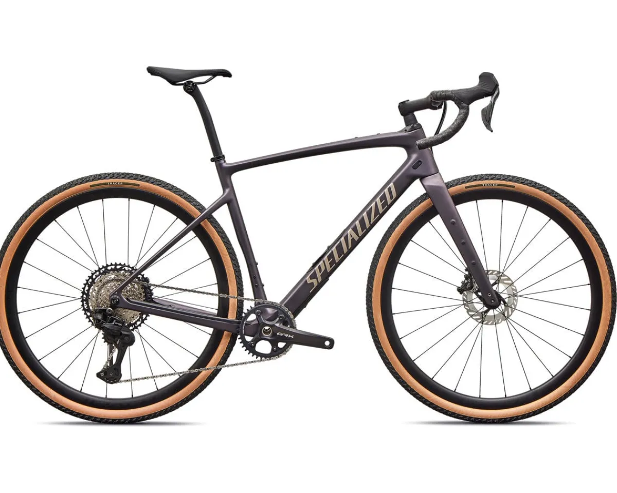 Specialized Gravel Bikes|Specialized Bikes|Diverge 4 Expert (Nebula Metallic/Sandstone Metallic) (52cm) (Shimano GRX Di2)