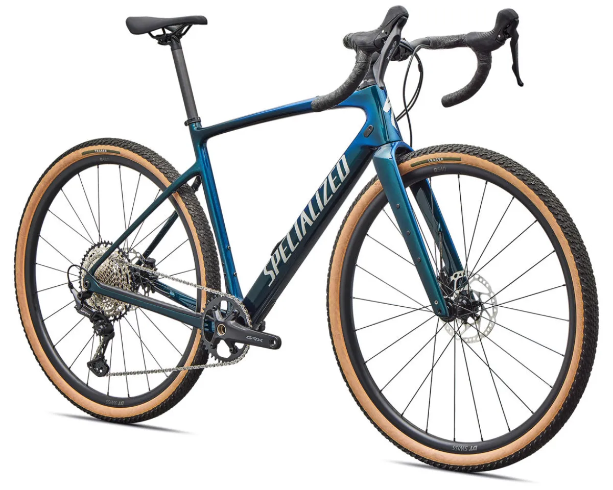 Specialized Gravel Bikes|Specialized Bikes|Diverge 4 Sport Carbon (Emerald Metallic/Silver Dust) (49cm) (Shimano GRX 600)