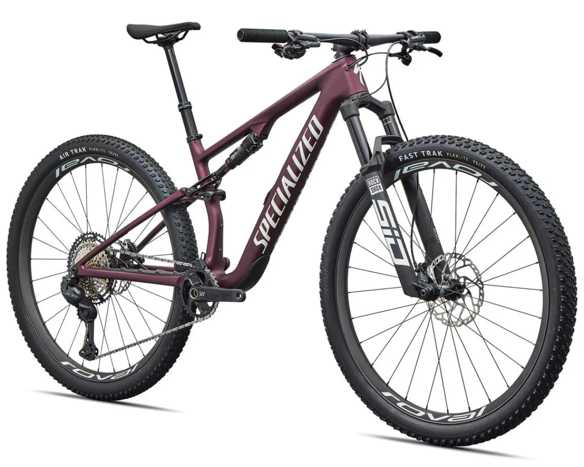 Specialized Mountain Bikes|Specialized Bikes|Epic 8 Expert (Satin Bordeaux Metallic/White) (XS) (Shimano XT Di2)